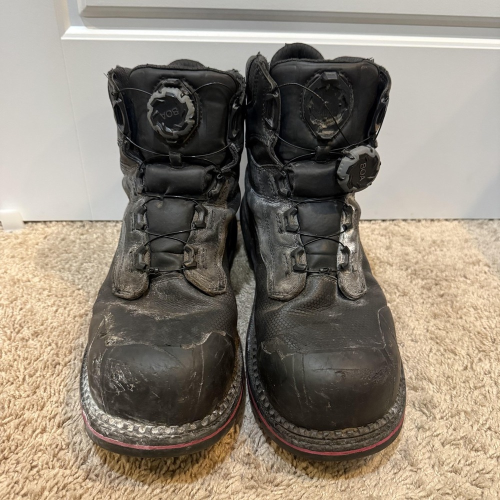 Red Wing Shoes Boots Mens Size 12 Black Leather BOA Work Safety Toe 2552 EH - Picture 2 of 9